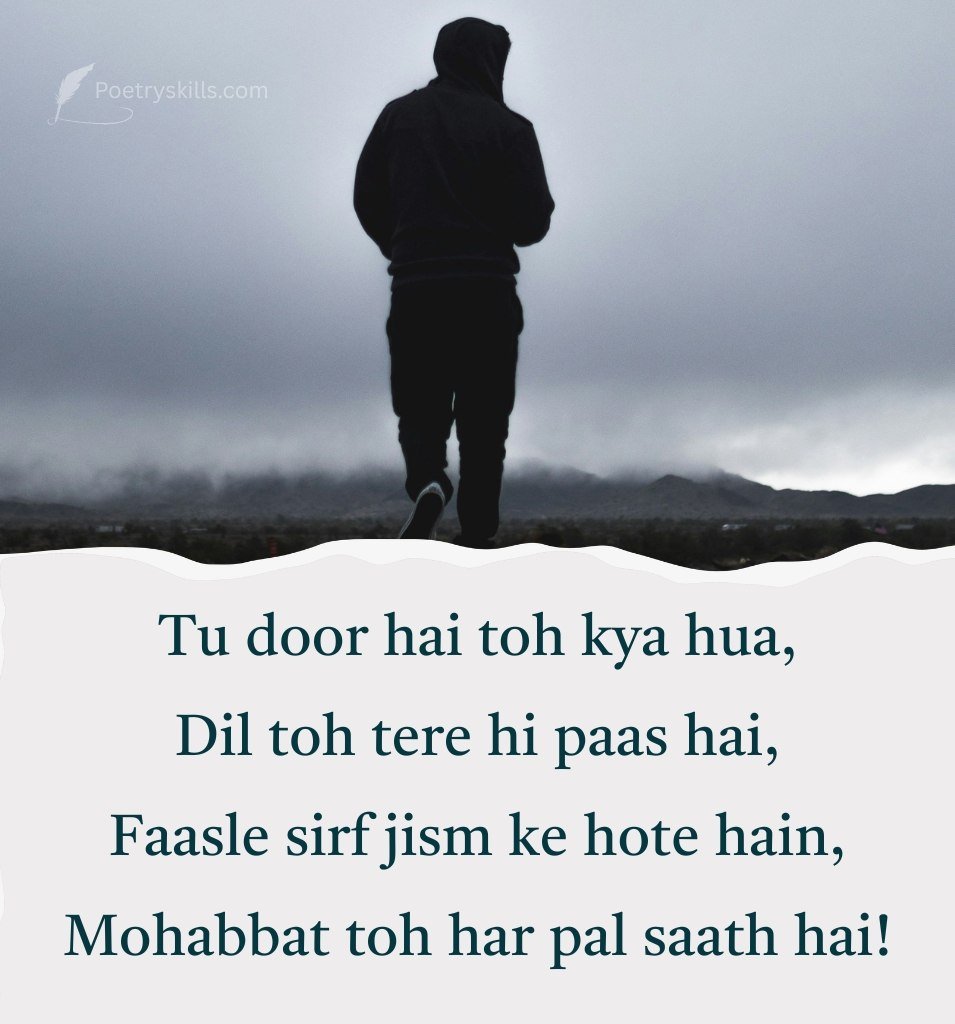 Heart Touching Shayari for Long Distance Lovers
