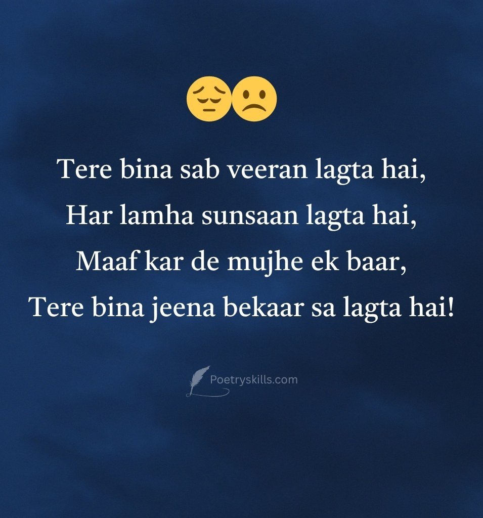 Heart Touching Sorry Shayari for Love