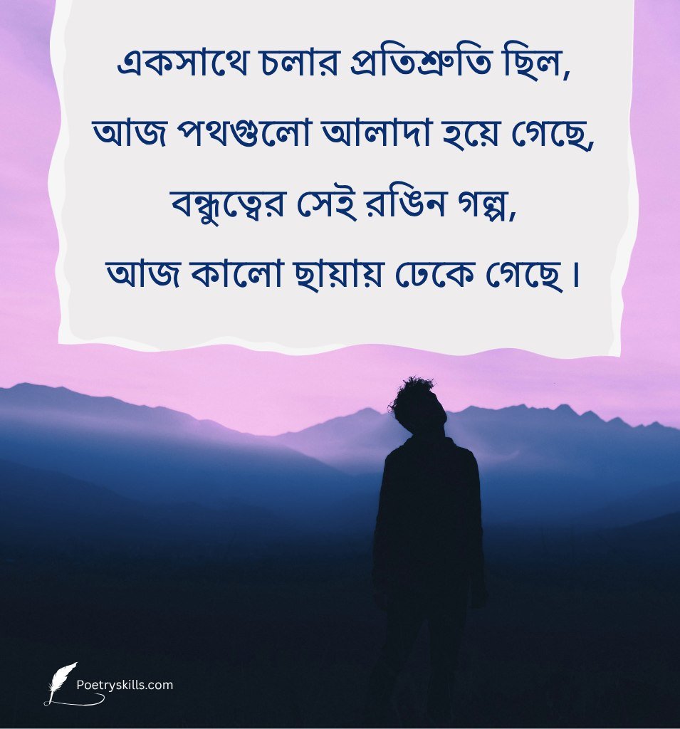 Emotional Sad Friendship Quotes in Bengali