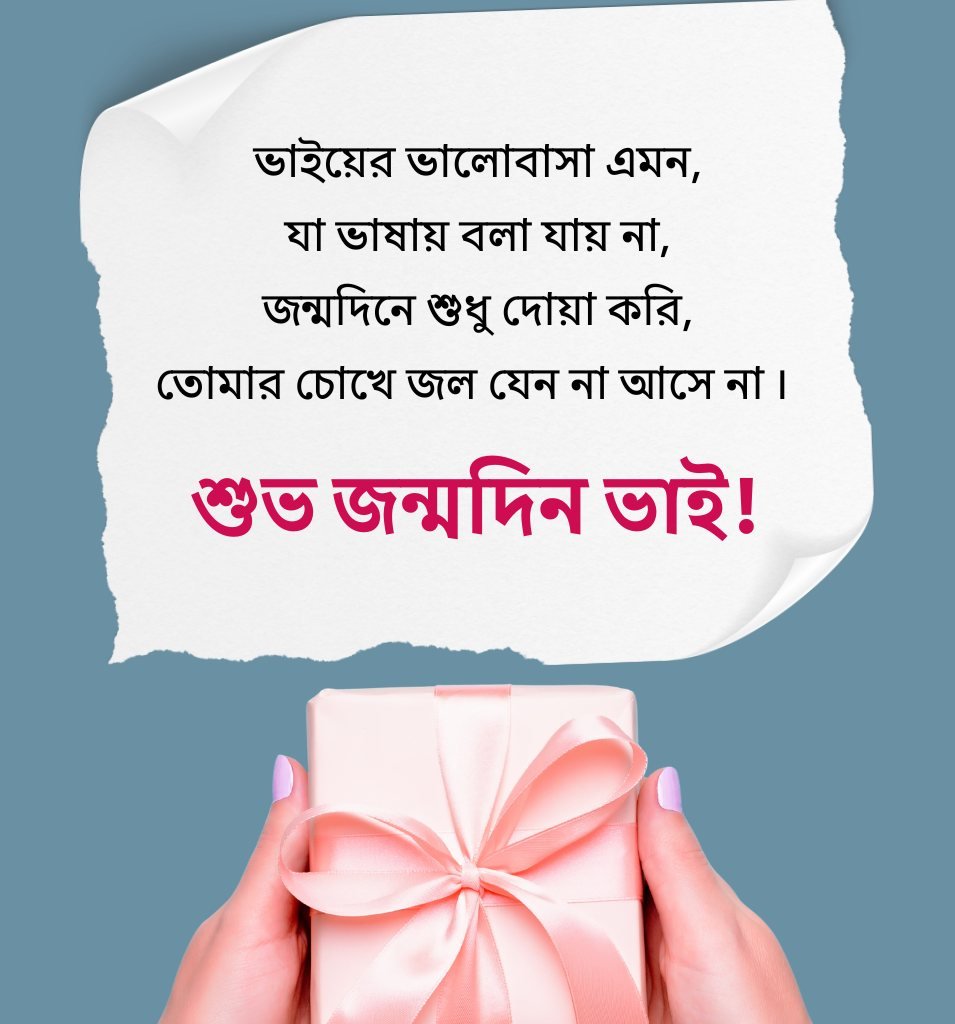 Subho Jonmodin Bhai Wishes with Gifts