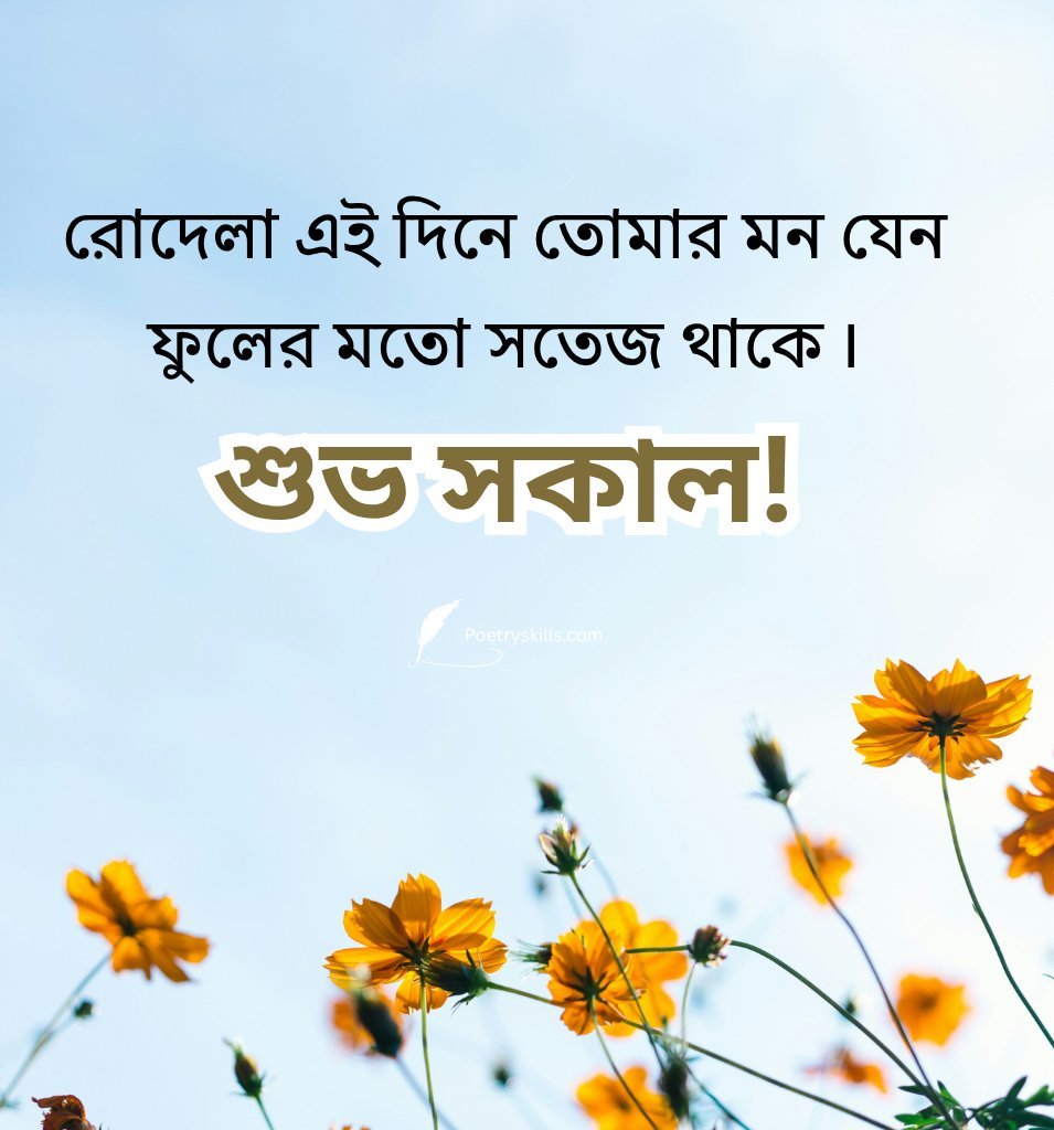 Subho Sokal Summer Wishes In Bengali Language
