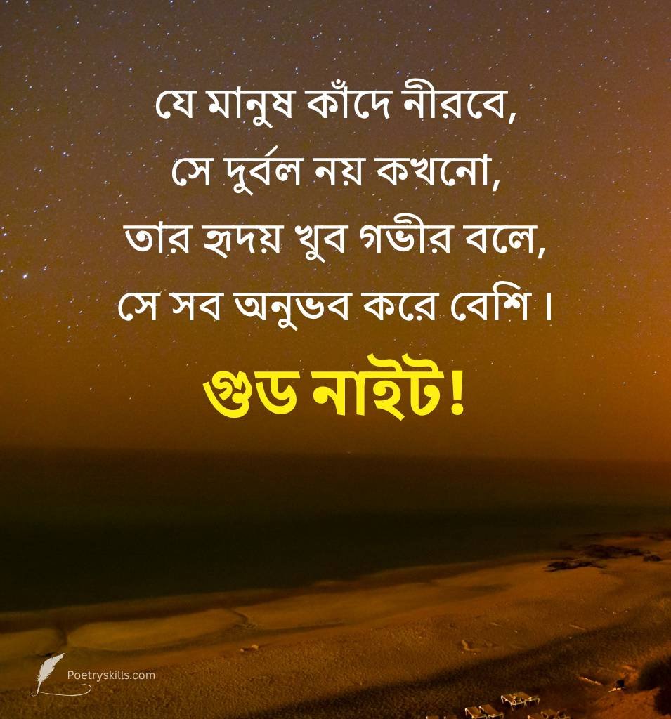 Bangla Night Quotes with Emotional Lines