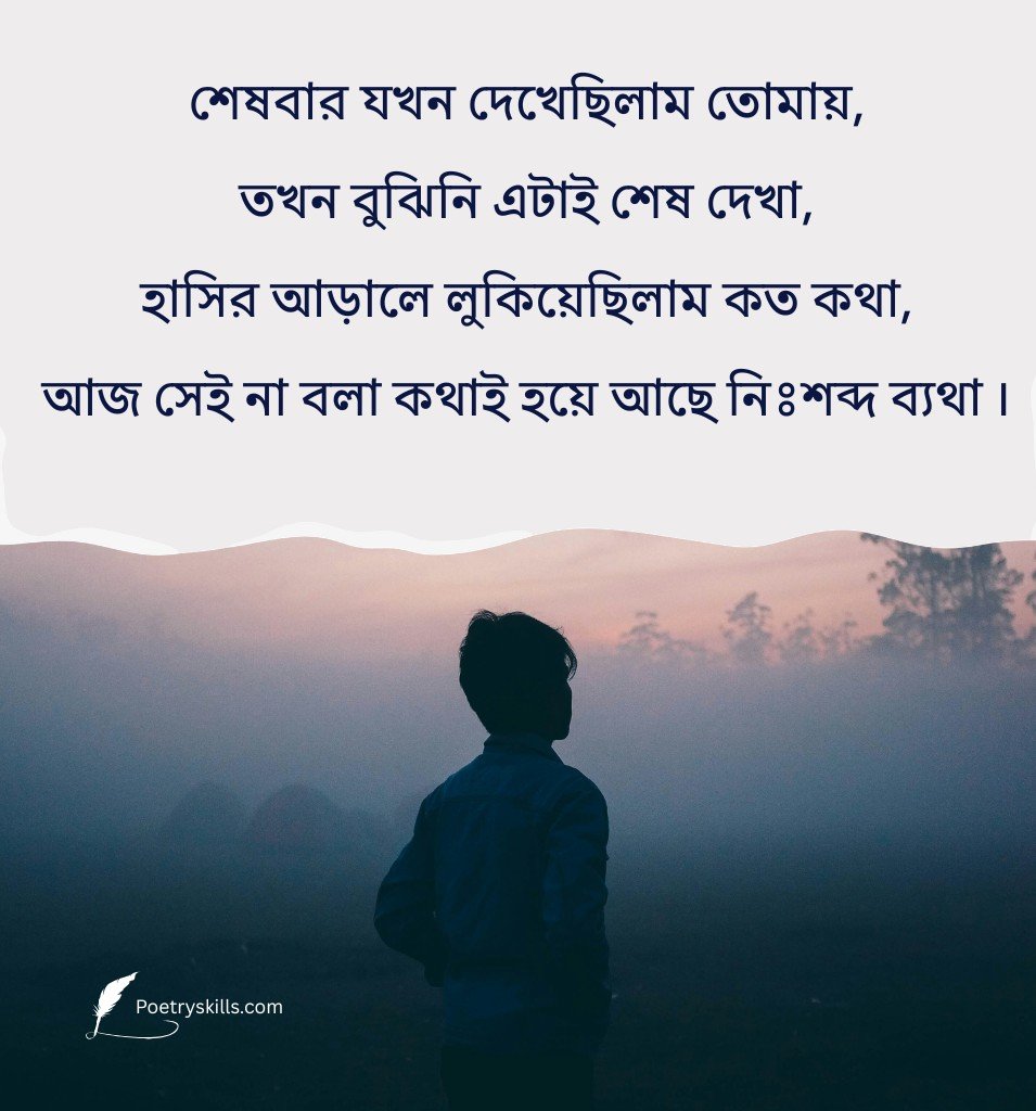 Sad Shayari In Bengali For Broken Lover With Emotional Words