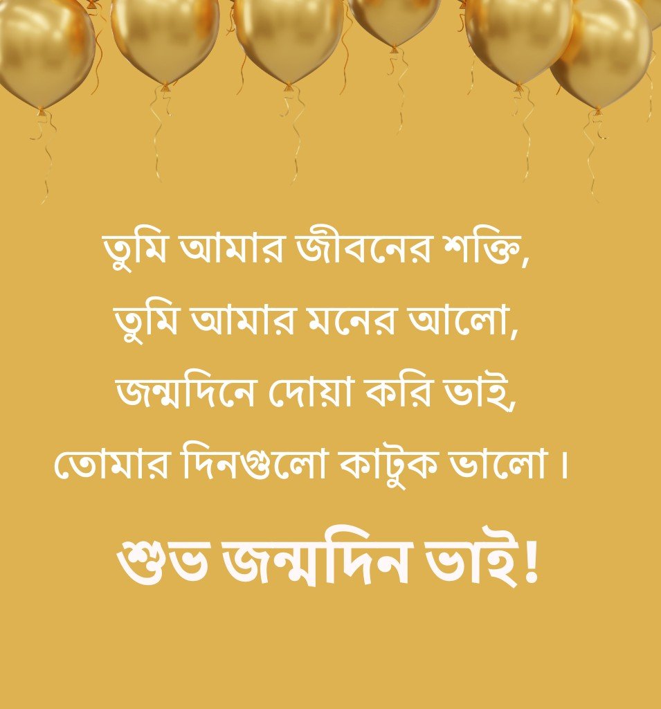 Bengali Birthday Status For Brother