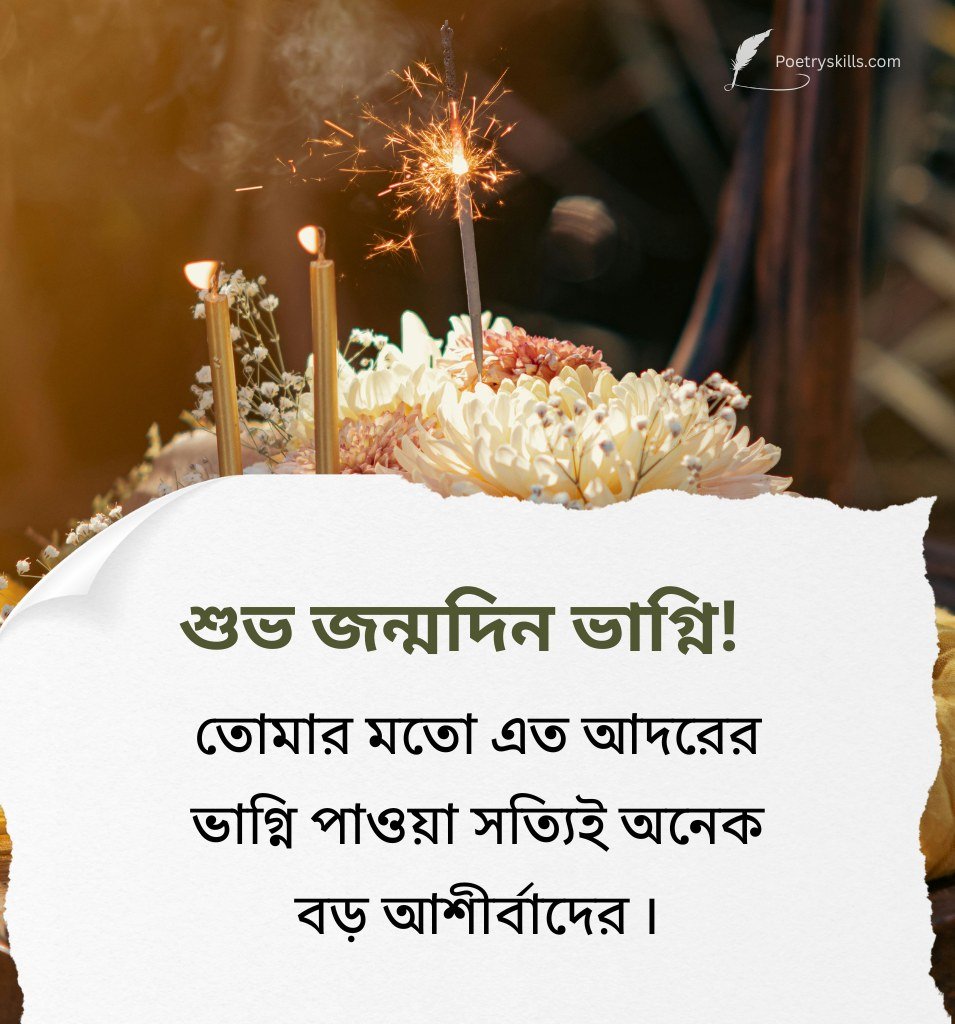 Inspirational Birthday Wishes For Niece  in Bengali