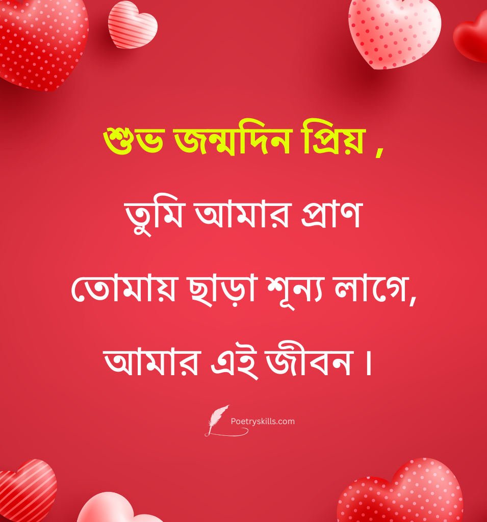 Bengali Emotional Birthday Status For Boyfriend