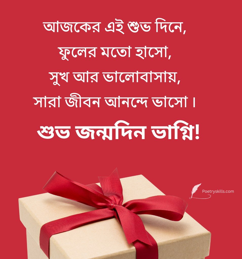 Blessing Birthday Wishes for Niece in Bengali