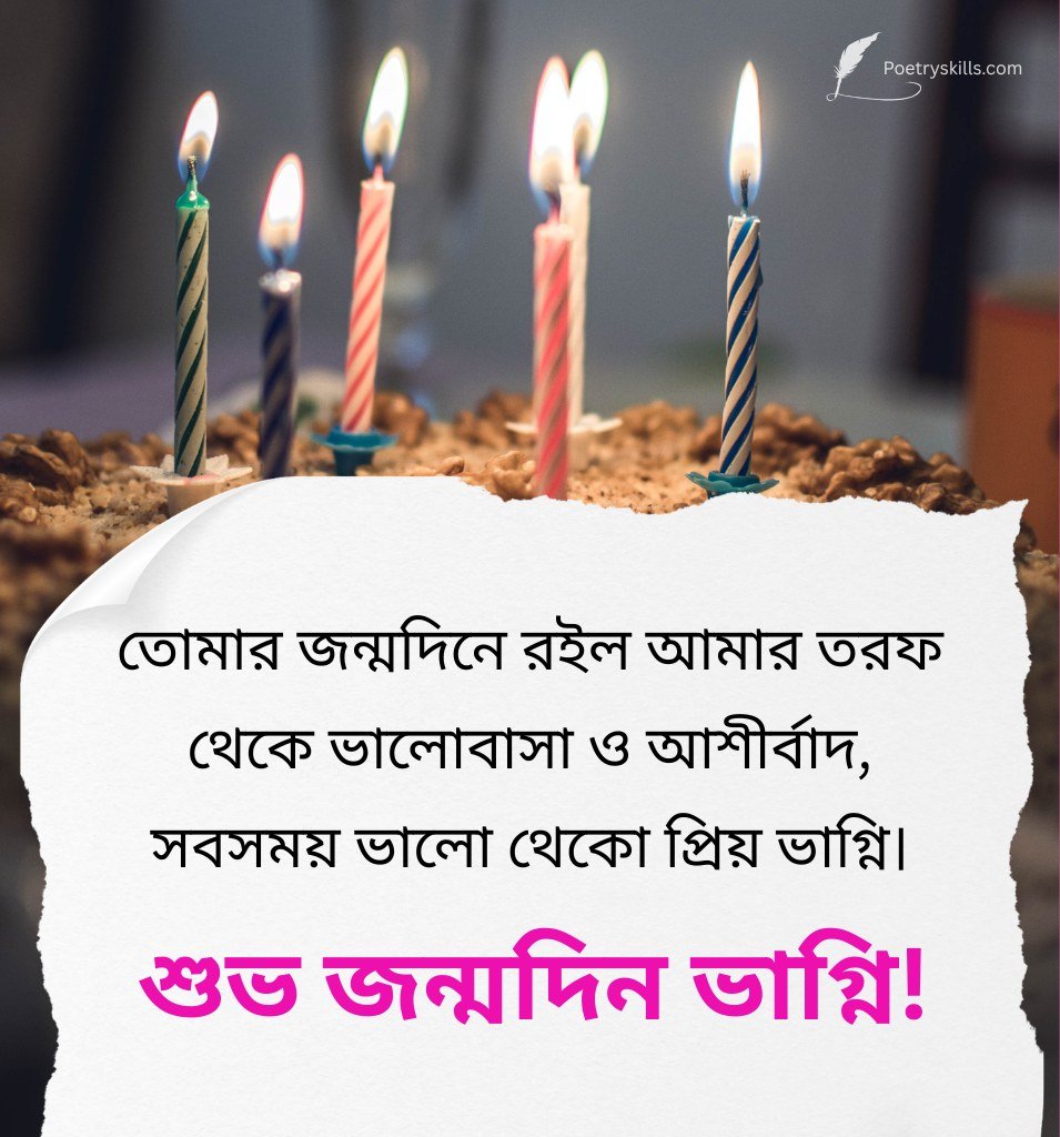 Birthday Greetings for Niece in Bangla Language