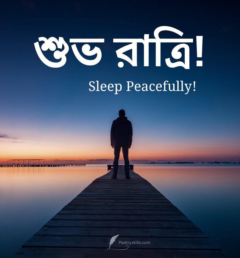 Peaceful Alone Night Wishes Bengali Images