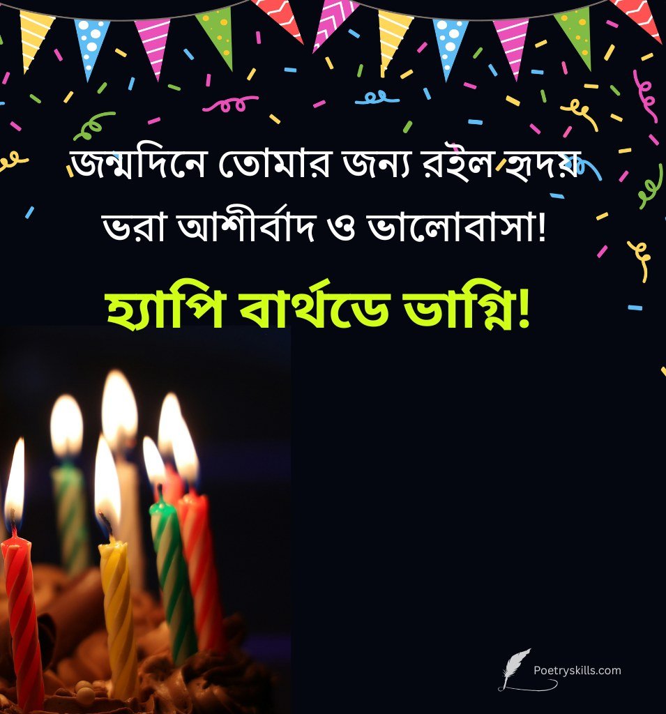 Bengali Birthday Quotes For Niece With Cake