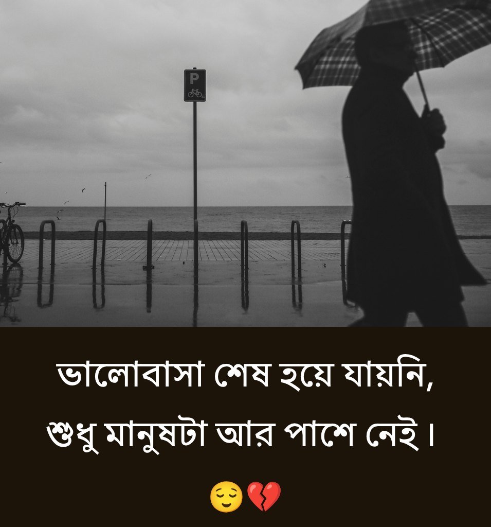 2 Lines Heart Break Bengali Captions Quotes