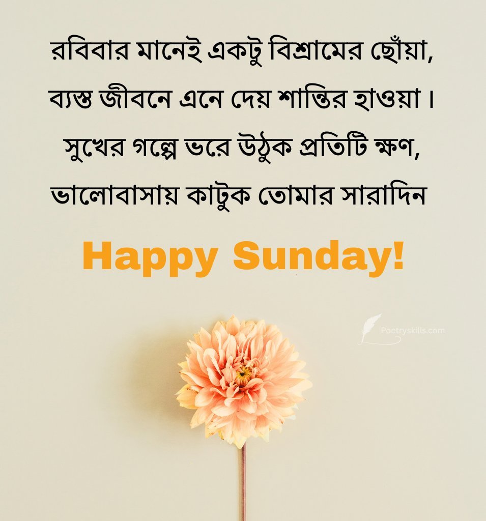 Bengali Shub Robibar Wishes for Status